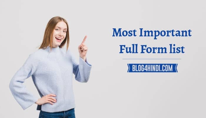 Most Important Full Form list