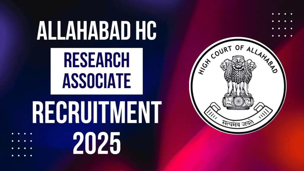 Allahabad High Court Research Associates Online Form 2025 2